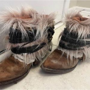 Bohemian/cowgirl leather boots - 6 Custom made